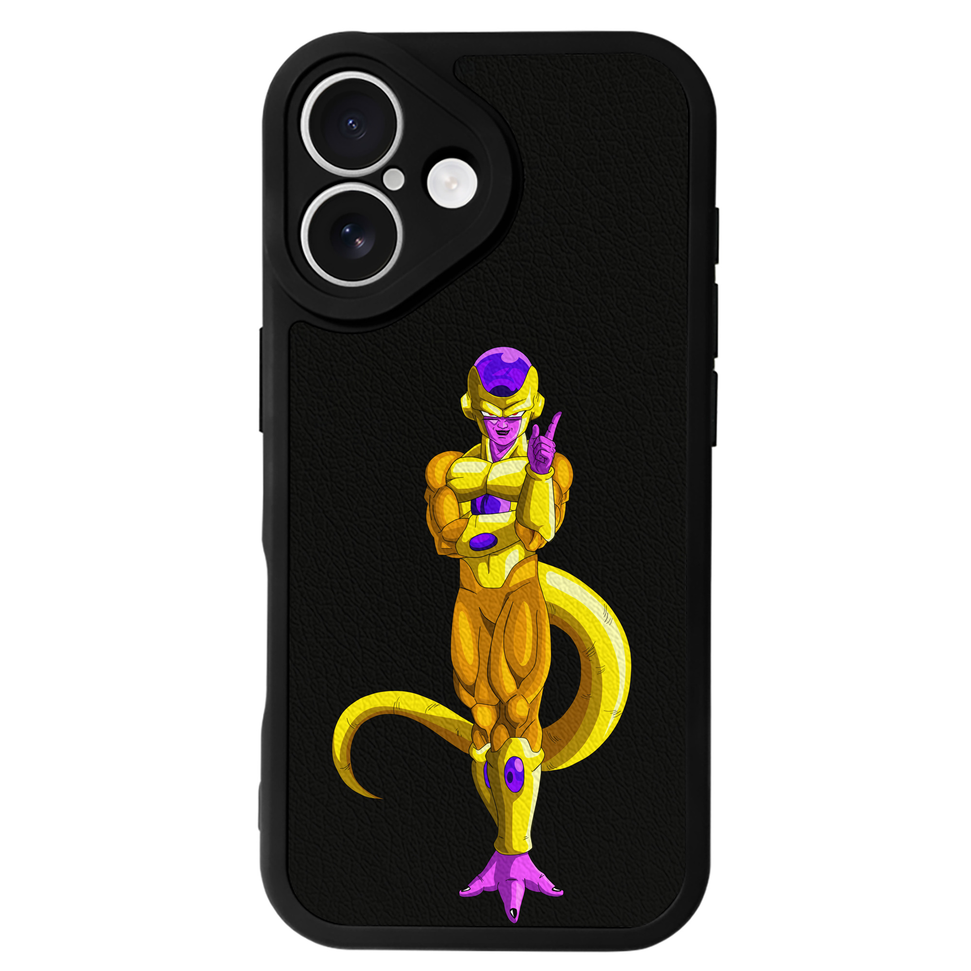 （画像用） ドラゴンボール フリーザ DRAGON BALL Frieza 【iPhone 16シリーズ対応】シリコンスマホケース（レザー調） 材質：シリコン